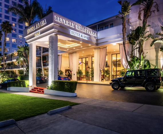  Valet Parking at Beverly Hills Plaza Hotel & Spa